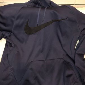 Nike- Men’s- navy w/black swoosh hoodie- NWOT SIZE XL